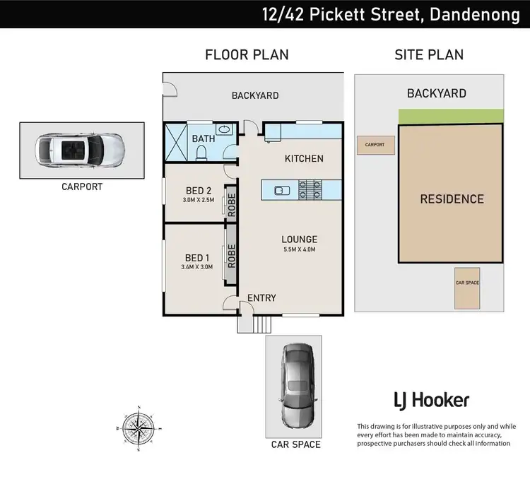 Floorplan of Homely unit listing, 12/42 Pickett Street, Dandenong VIC 3175
