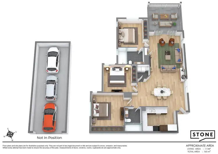 Floorplan of Homely unit listing, 7023 Phoenix Palms Drive, Hope Island QLD 4212