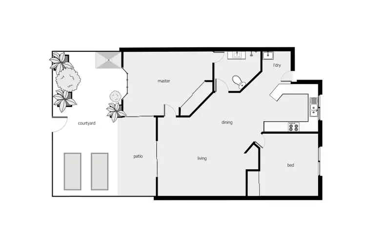 Floorplan of Homely unit listing, 2/133-135 Collins Avenue, Edge Hill QLD 4870