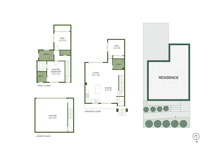 Floorplan of Homely townhouse listing, 4/17 Forster Road, Mount Waverley VIC 3149