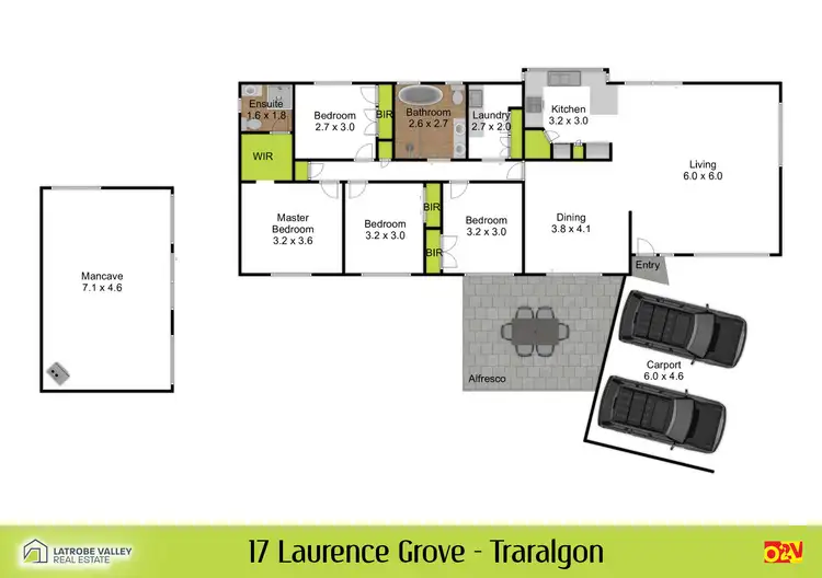 Floorplan of Homely house listing, 17 Laurence Grove, Traralgon VIC 3844