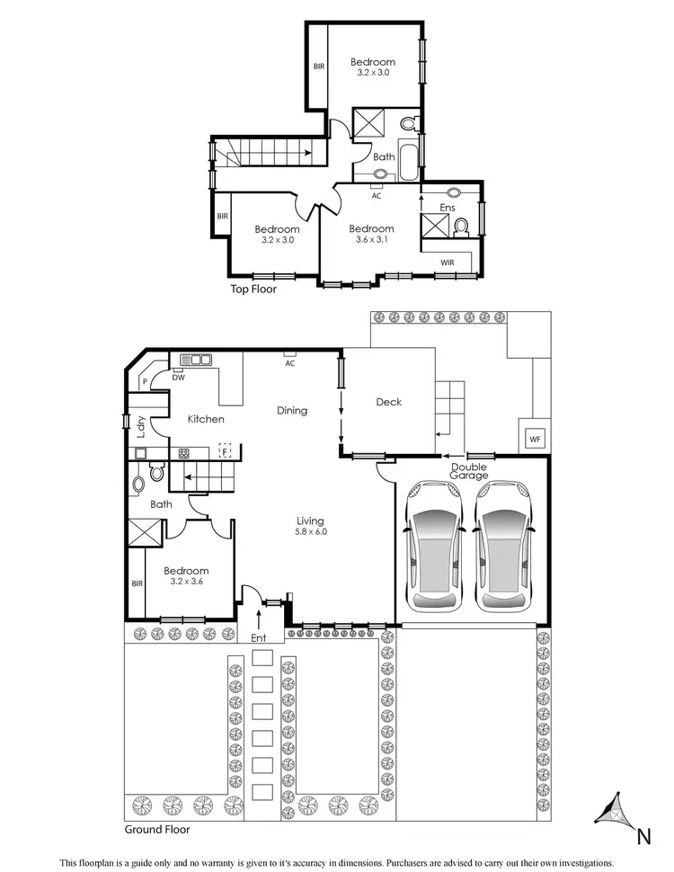 Floorplan of Homely townhouse listing, 1/8 Nockolds Crescent, Noble Park VIC 3174