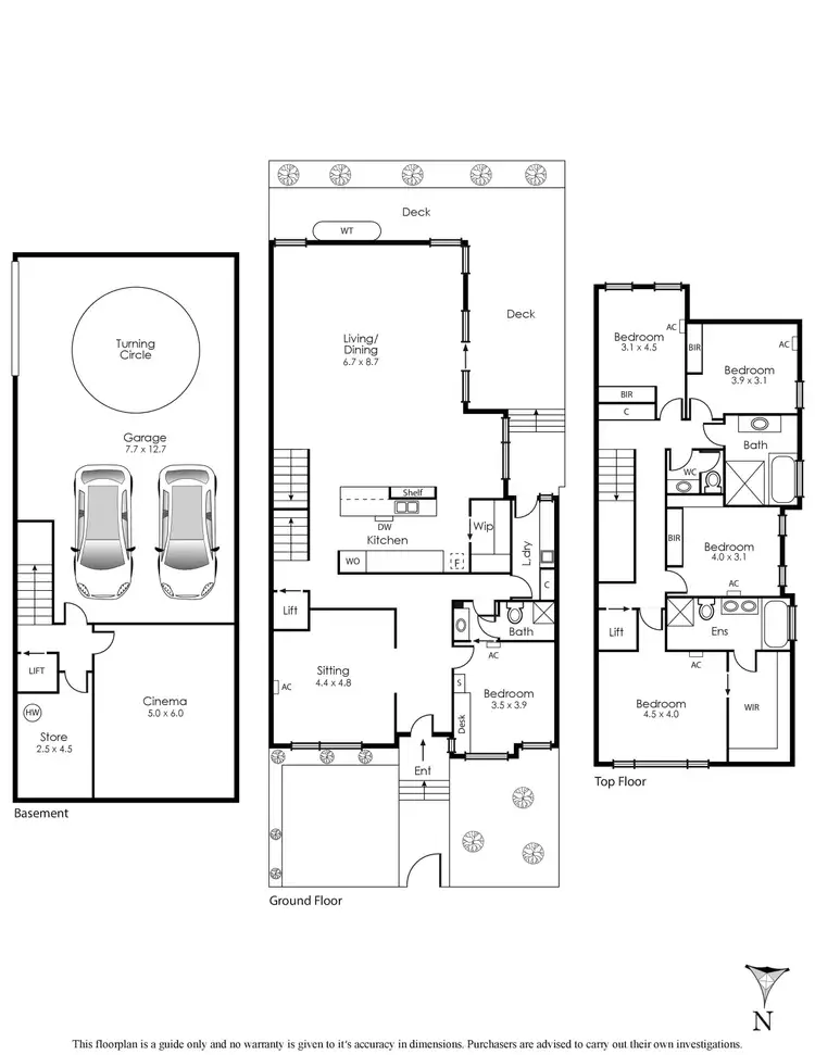 Floorplan of Homely townhouse listing, 2 Heathfield Road, Brighton East VIC 3187
