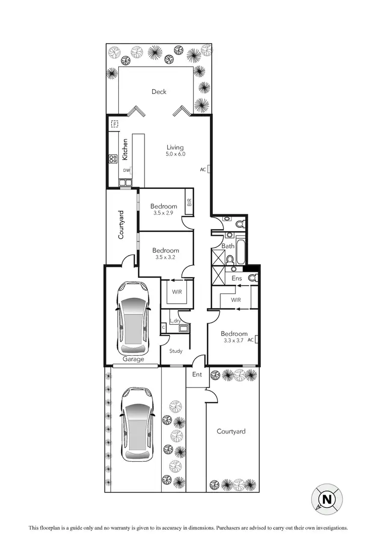 Floorplan of Homely townhouse listing, 2/8 Ross Street, Aspendale VIC 3195