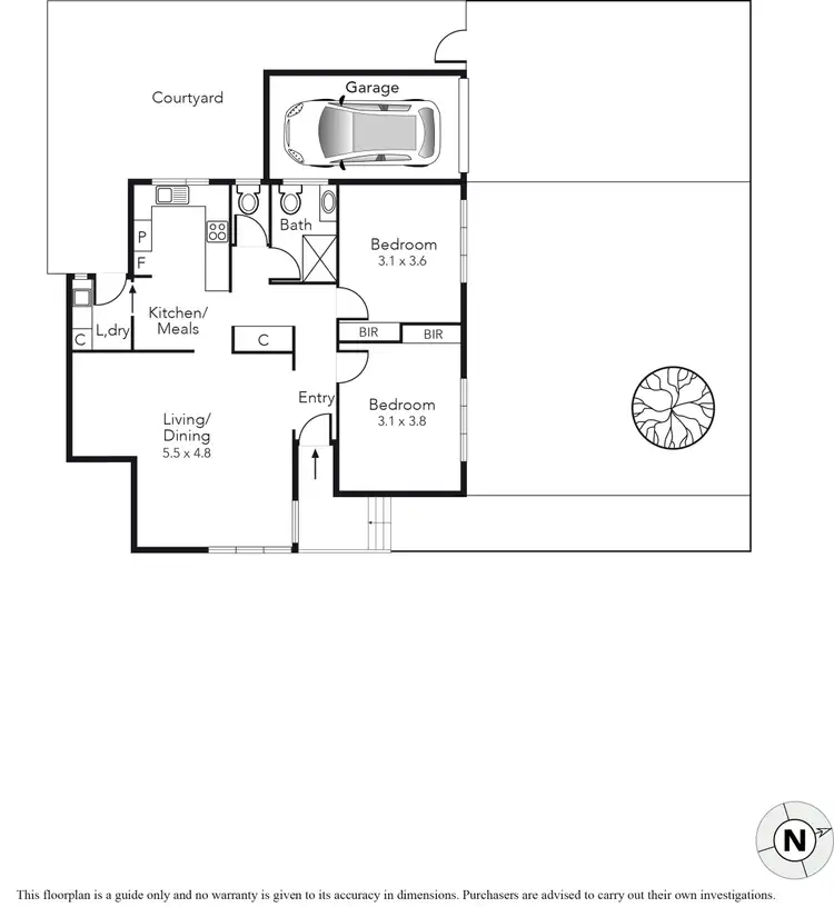 Floorplan of Homely villa listing, 12/138-140 Linacre Road, Hampton VIC 3188