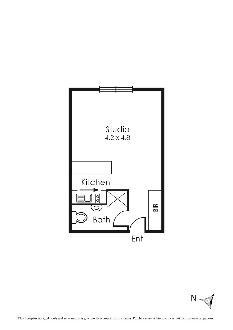Floorplan of Homely studio listing, 89/145 Canterbury Road, Toorak VIC 3142