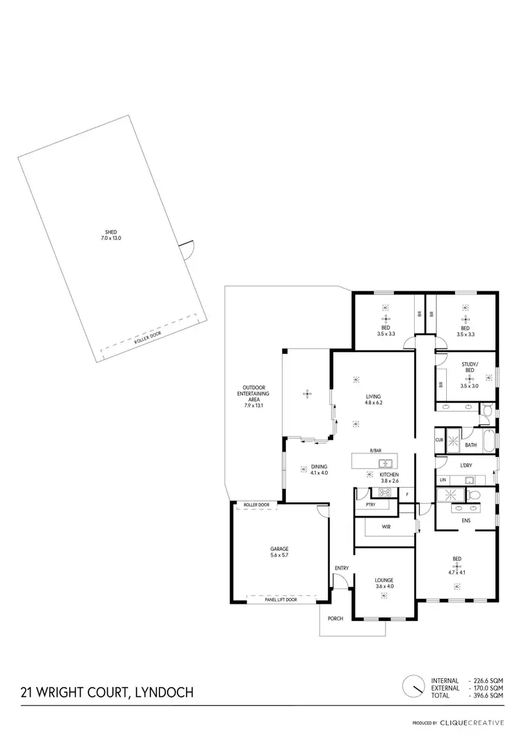 Floorplan of Homely house listing, 19 - 21 Wright Street, Lyndoch SA 5351