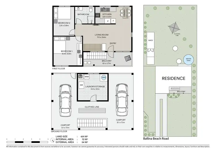 Floorplan of Homely house listing, 352 South Ballina Beach Road, South Ballina NSW 2478