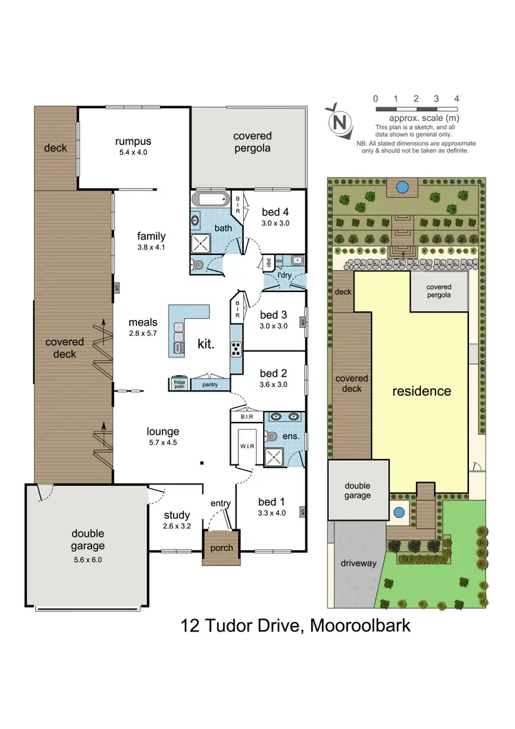 Floorplan of Homely house listing, 12 Tudor Drive, Mooroolbark VIC 3138