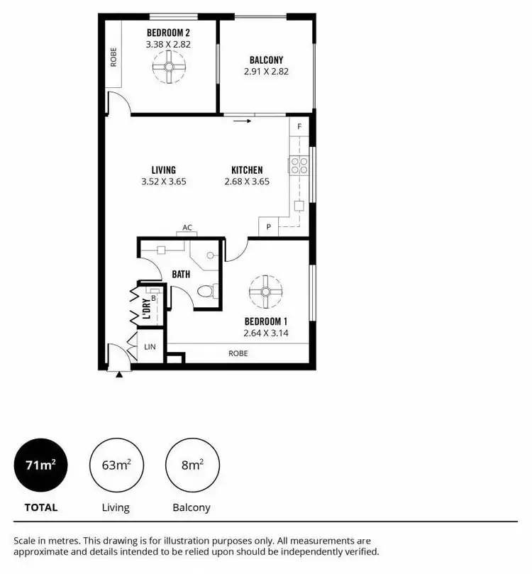 Floorplan of Homely apartment listing, 103/14 Gilbert Street, Adelaide SA 5000