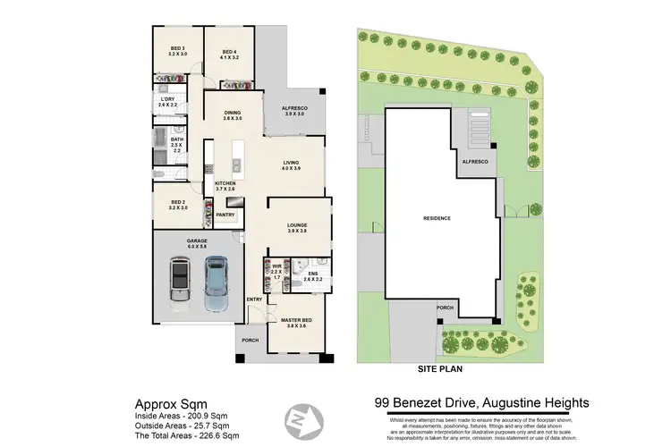 Floorplan of Homely house listing, 99 Benezet Drive, Augustine Heights QLD 4300