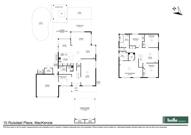 Floorplan of Homely house listing, 10 Ruisdael Place, Mackenzie QLD 4156