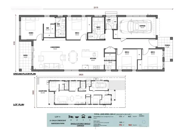 Floorplan of Homely house listing, 21 Salix Crescent, Marsden Park NSW 2765