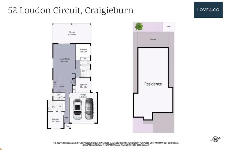 Floorplan of Homely house listing, 52 Loudon Circuit, Craigieburn VIC 3064