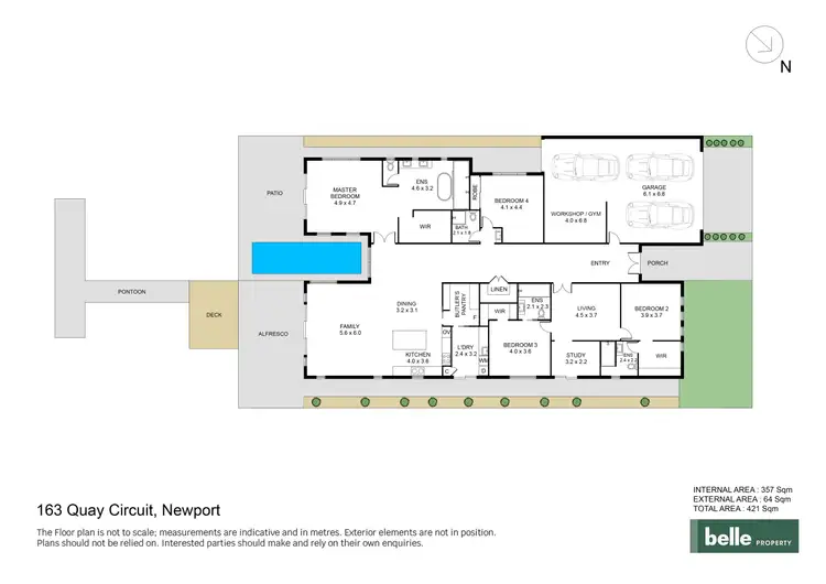 Floorplan of Homely house listing, 163 Quay Circuit, Newport QLD 4020