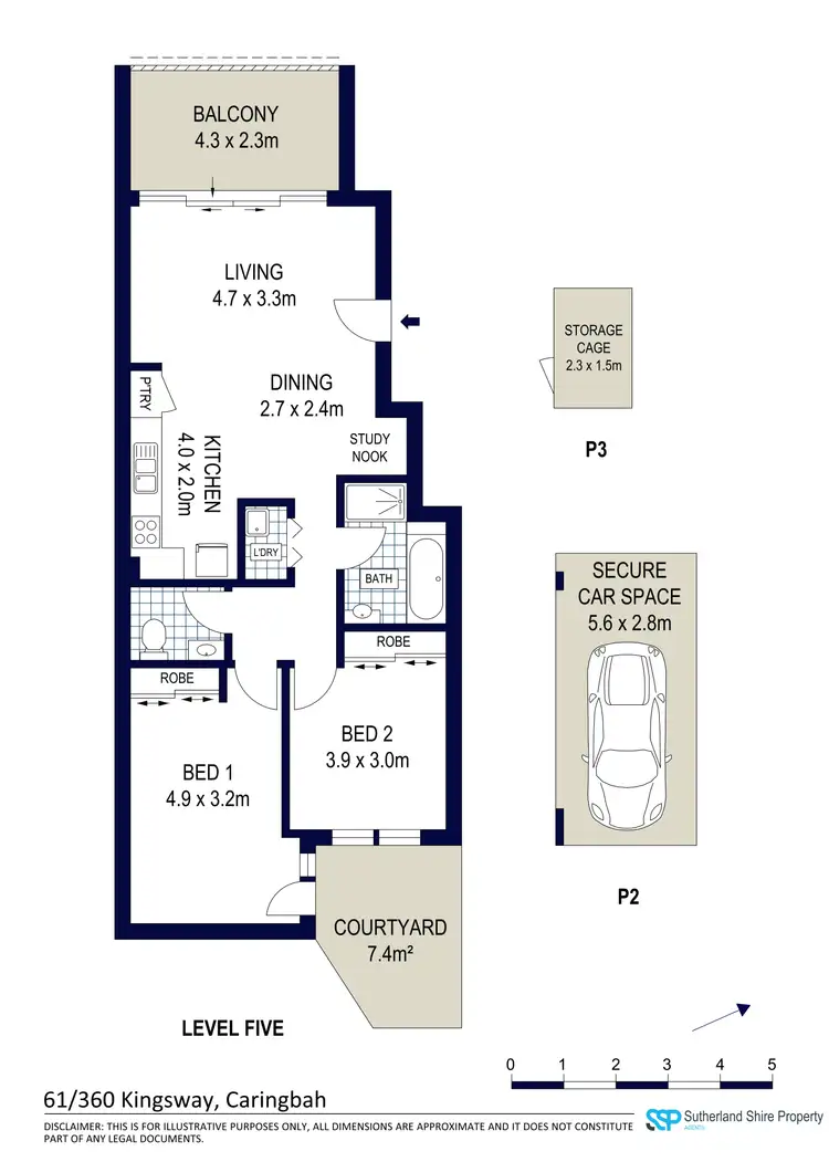 Floorplan of Homely apartment listing, 61/360 Kingsway, Caringbah NSW 2229