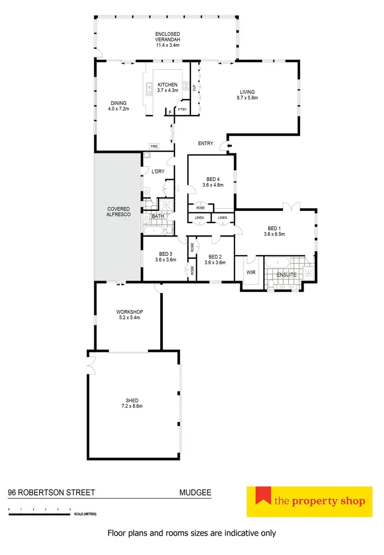 Floorplan of Homely house listing, 96 Robertson Street, Mudgee NSW 2850