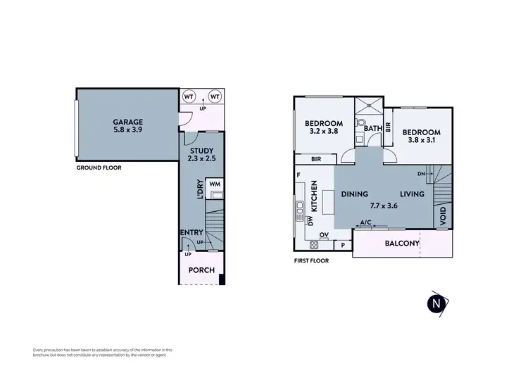 Floorplan of Homely townhouse listing, 4/189 Bell Street, Preston VIC 3072