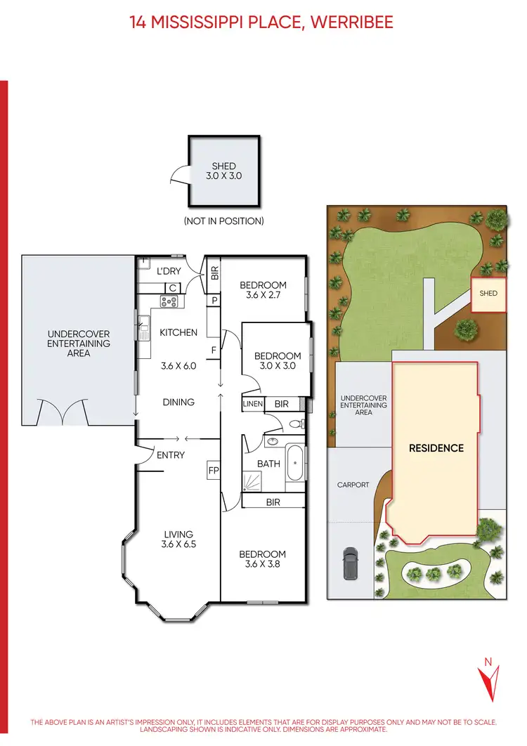 Floorplan of Homely house listing, 14 Mississippi Place, Werribee VIC 3030