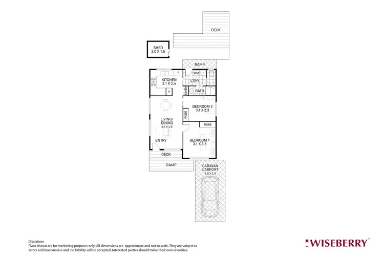 Floorplan of Homely unit listing, 16/150 Tall Timbers Road, Doyalson North NSW 2262