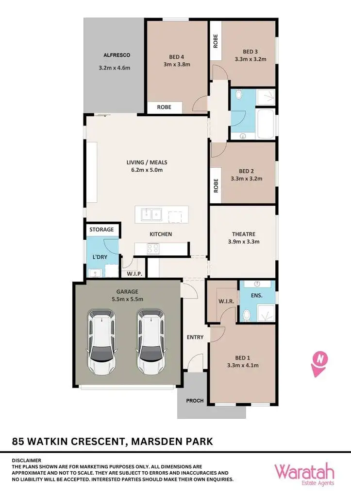 Floorplan of Homely house listing, 85 Watkin Crescent, Marsden Park NSW 2765