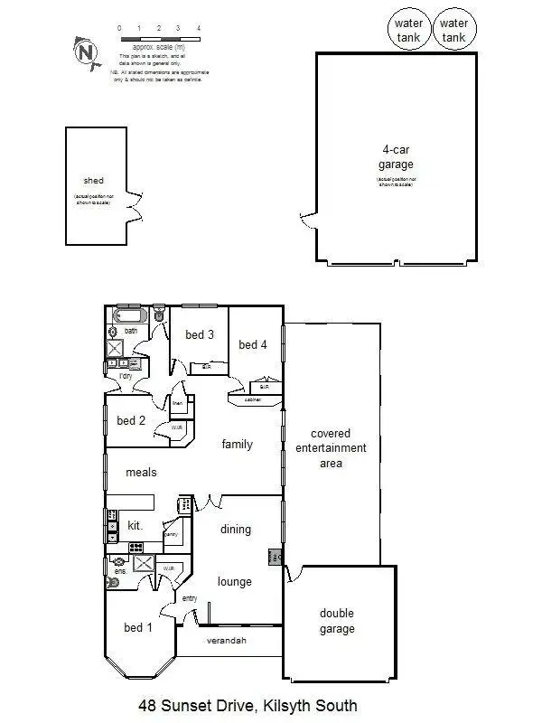 Floorplan of Homely house listing, 48 Sunset Drive, Kilsyth South VIC 3137