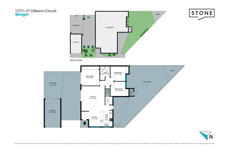 Floorplan of Homely villa listing, 17/17-27 Dilkara Circuit, Bangor NSW 2234
