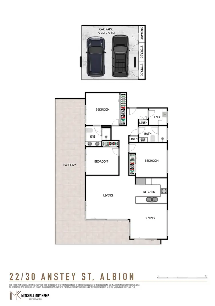 Floorplan of Homely apartment listing, 22/30 Anstey Street, Albion QLD 4010