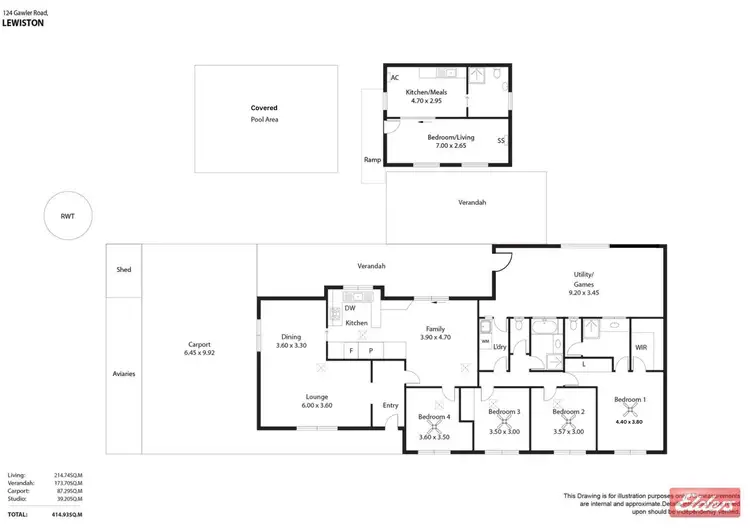 Floorplan of Homely house listing, 124 Gawler Road, Lewiston SA 5501