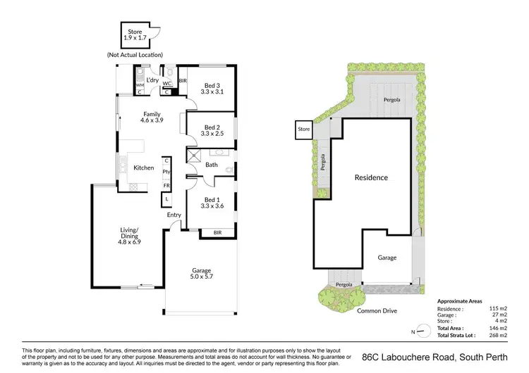 Floorplan of Homely house listing, 86C Labouchere Road, South Perth WA 6151