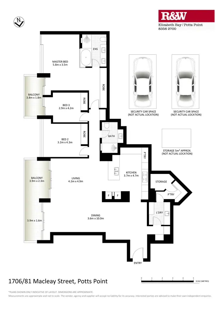 Floorplan of Homely unit listing, 1706/81 Macleay Street, Potts Point NSW 2011