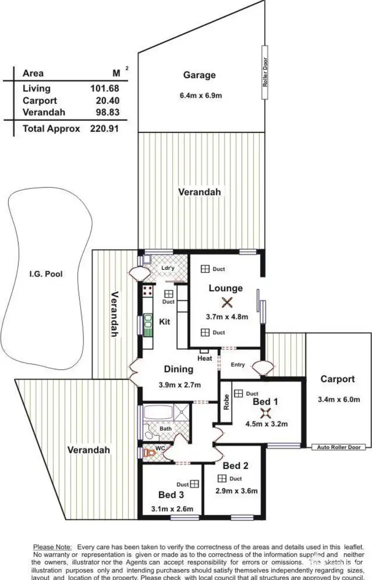 Floorplan of Homely house listing, 1 Weaver Boulevard, Paralowie SA 5108