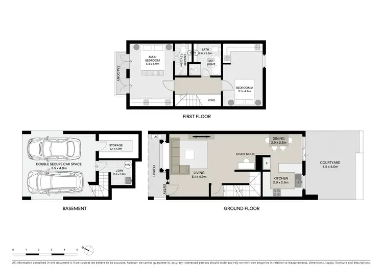 Floorplan of Homely townhouse listing, 9/11 Varna Street, Clovelly NSW 2031