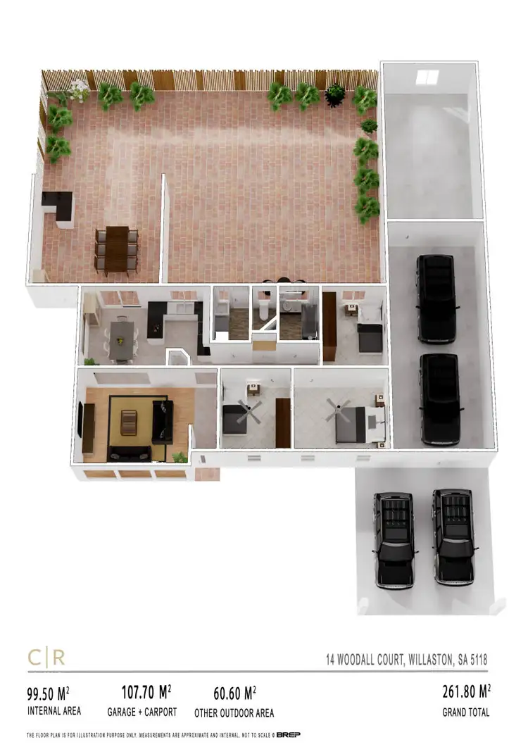Floorplan of Homely house listing, 14 Woodall Court, Willaston SA 5118