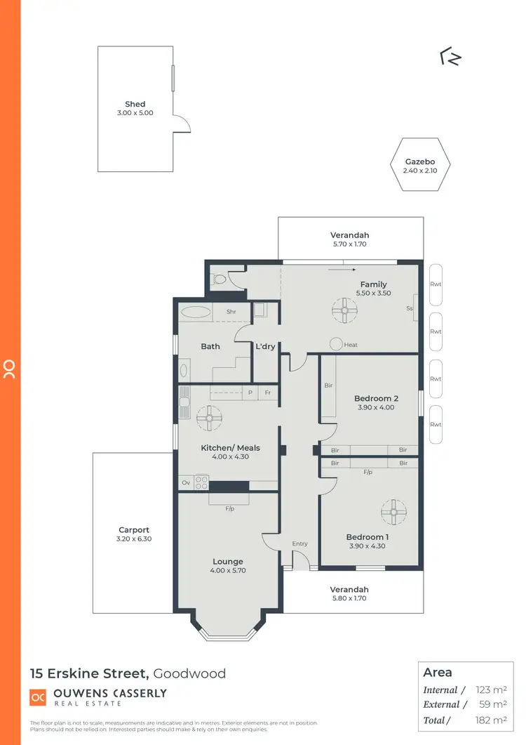 Floorplan of Homely house listing, 15 Erskine Street, Goodwood SA 5034