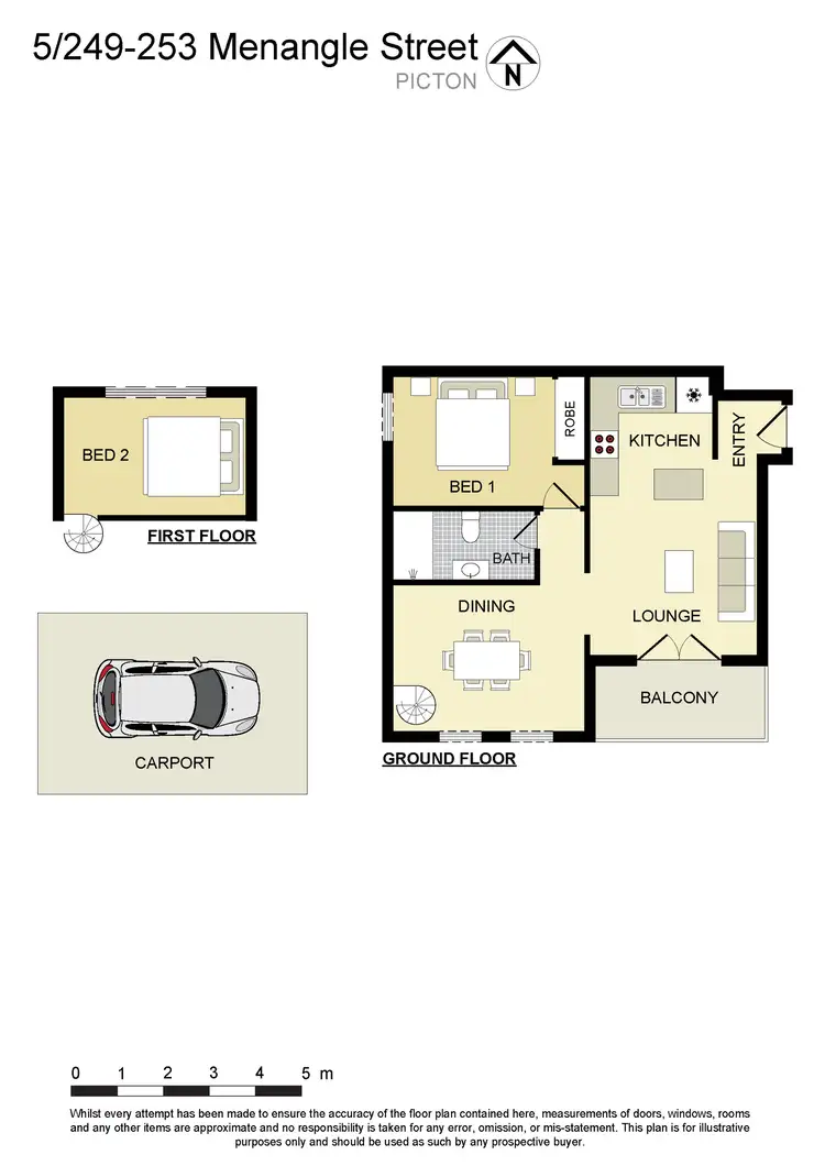 Floorplan of Homely unit listing, 5/249-253 Menangle Street, Picton NSW 2571
