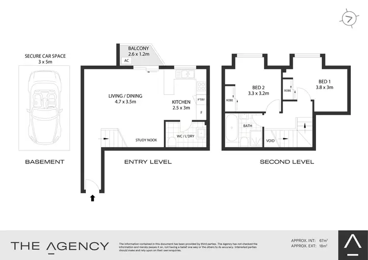 Floorplan of Homely apartment listing, 17/42 Swan Avenue, Strathfield NSW 2135