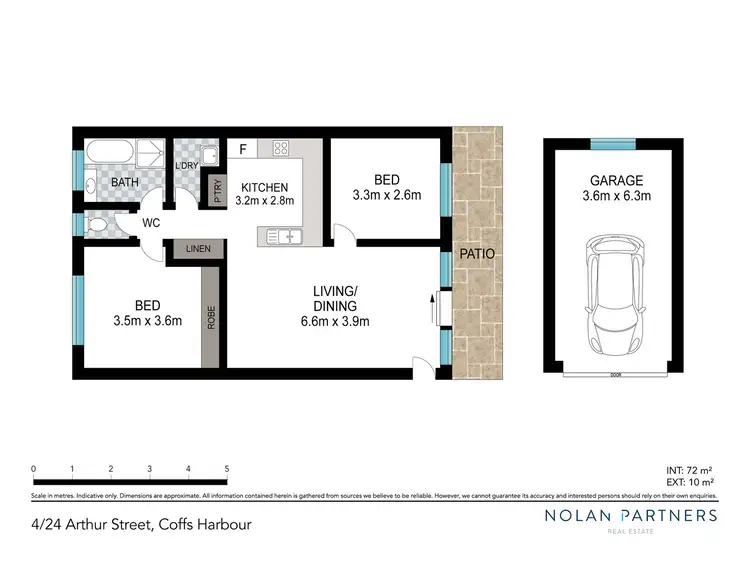 Floorplan of Homely unit listing, 4/24 Arthur Street, Coffs Harbour NSW 2450