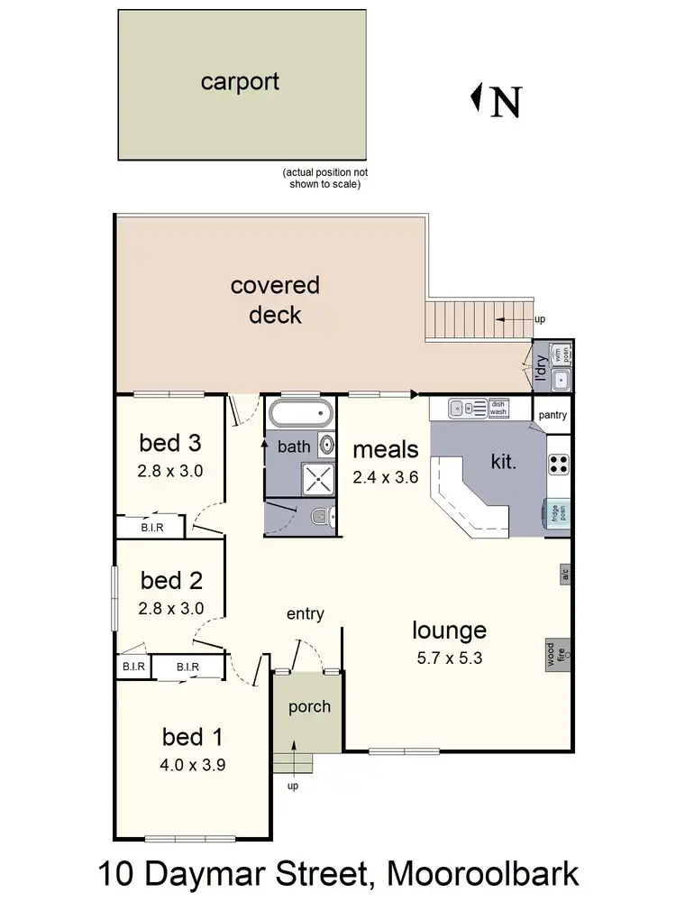 Floorplan of Homely house listing, 10 Daymar Drive, Mooroolbark VIC 3138