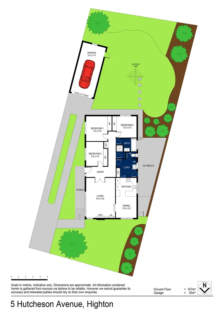 Floorplan of Homely house listing, 5 Hutcheson Avenue, Highton VIC 3216