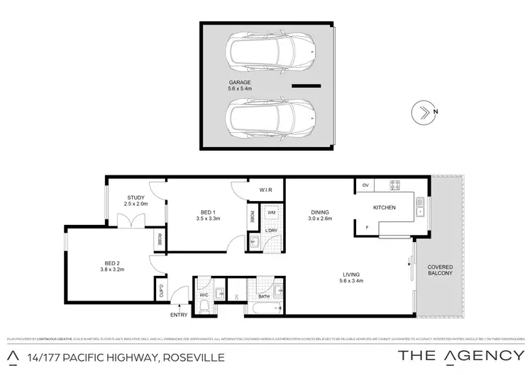 Floorplan of Homely apartment listing, 14/177 Pacific Highway, Roseville NSW 2069