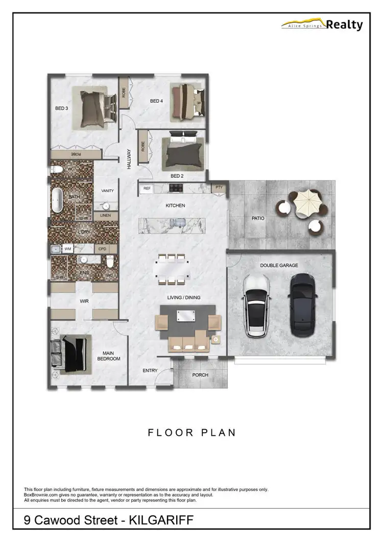 Floorplan of Homely house listing, 9 Cawood Street, Kilgariff NT 873