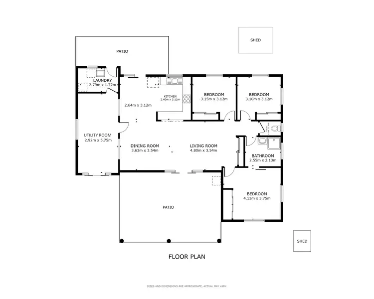 Floorplan of Homely house listing, 4 Matheson Drive, Brinsmead QLD 4870