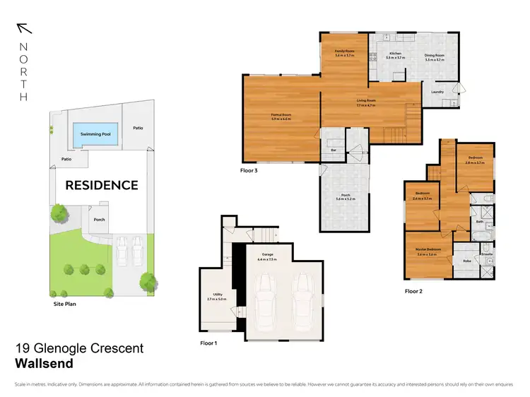 Floorplan of Homely house listing, 19 Glenogle Crescent, Wallsend NSW 2287