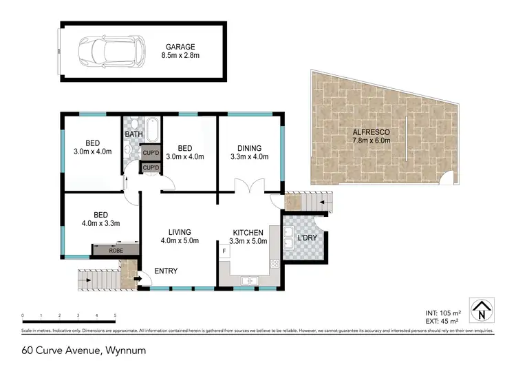 Floorplan of Homely house listing, 60 Curve Avenue, Wynnum QLD 4178
