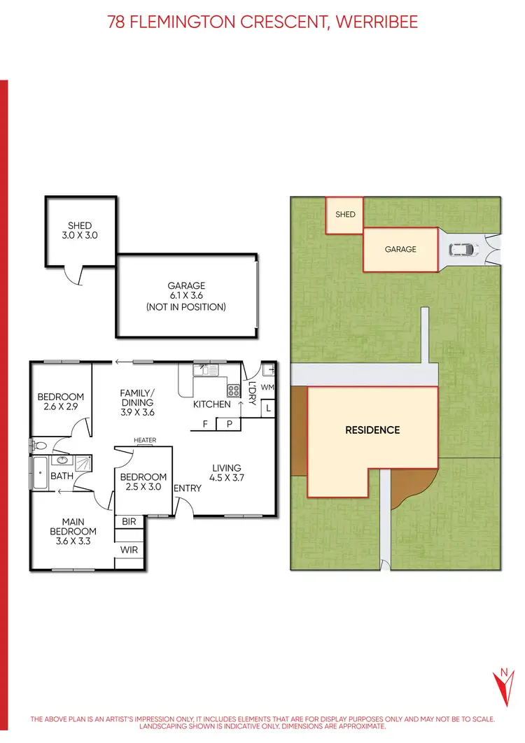 Floorplan of Homely house listing, 78 Flemington Crescent, Werribee VIC 3030