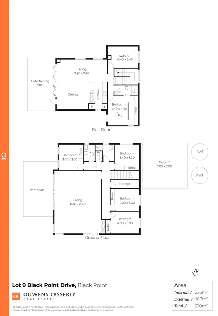 Floorplan of Homely house listing, Lot 9 Black Point Drive, Black Point SA 5571