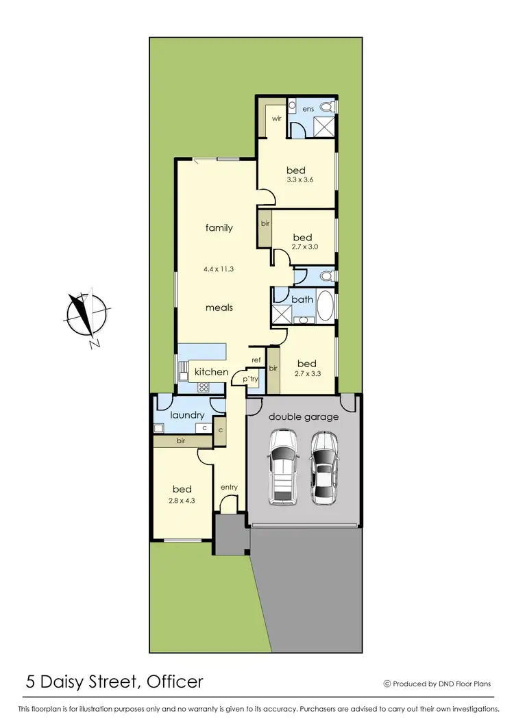 Floorplan of Homely house listing, 5 Daisy Street, Officer VIC 3809