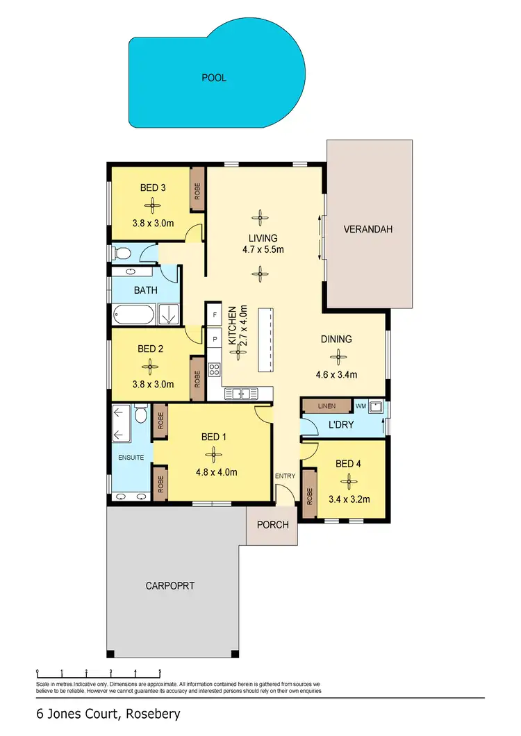 Floorplan of Homely house listing, 6 Jones Court, Rosebery NT 832