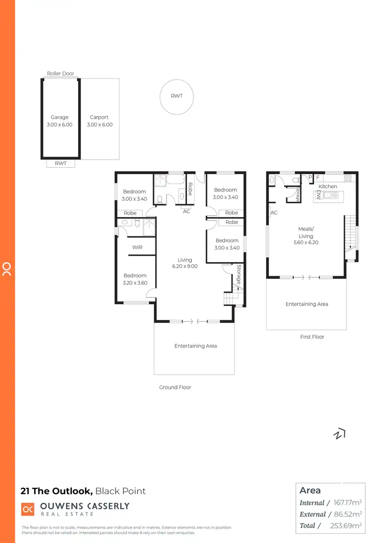 Floorplan of Homely house listing, 21 Outlook Road, Black Point SA 5571